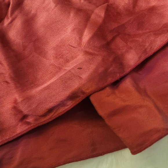 FREE PEOPLE Dress Purple Gold Metallic Strapless Floral Appliqué Ruffle Hem Sz 0 - Picture 6 of 7